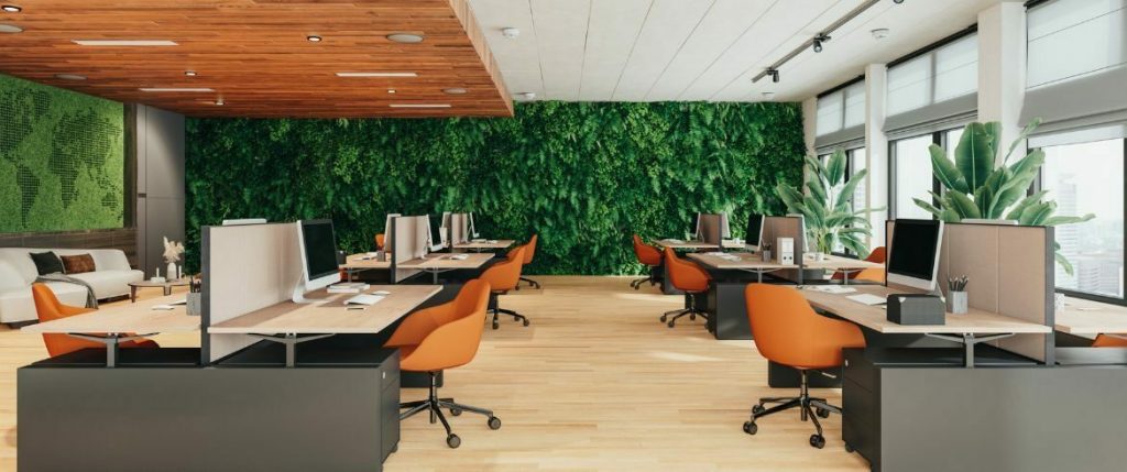 Eco-Friendly Product Reviews - Discover Smart, Sustainable Choices 12 Business team meeting in a sustainable office environment, green strategies in action.
