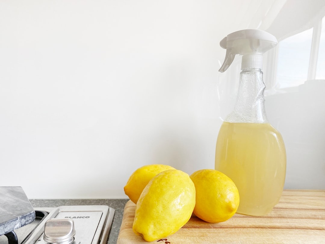 natural lemon cleaning spray