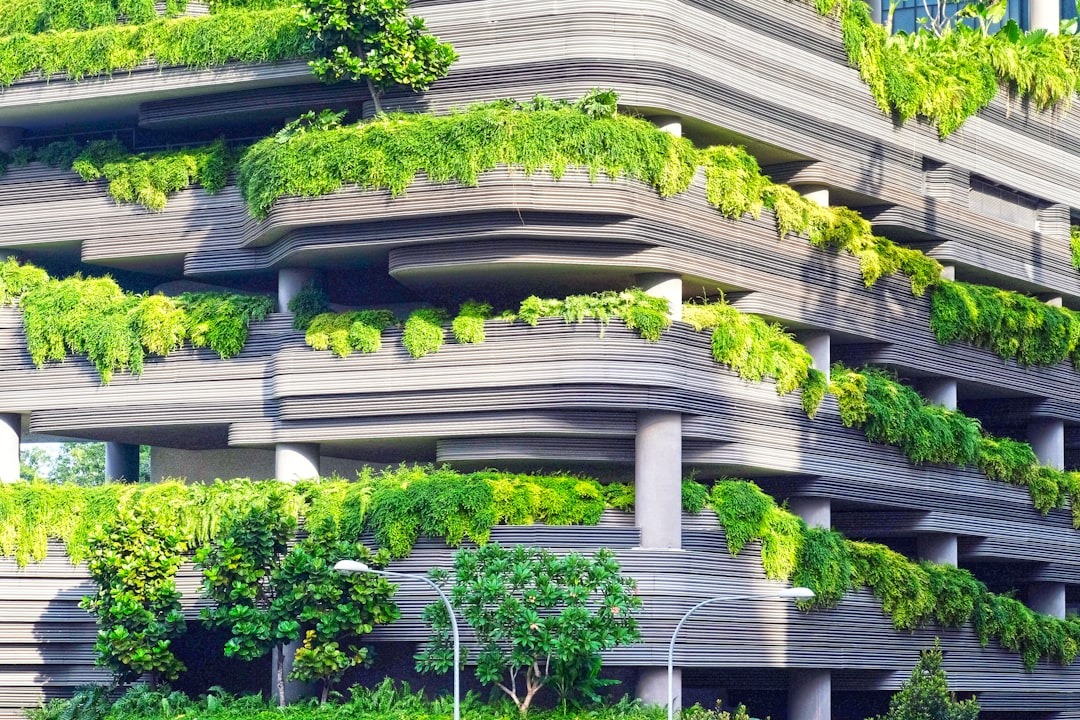 technology concept with sustainable building