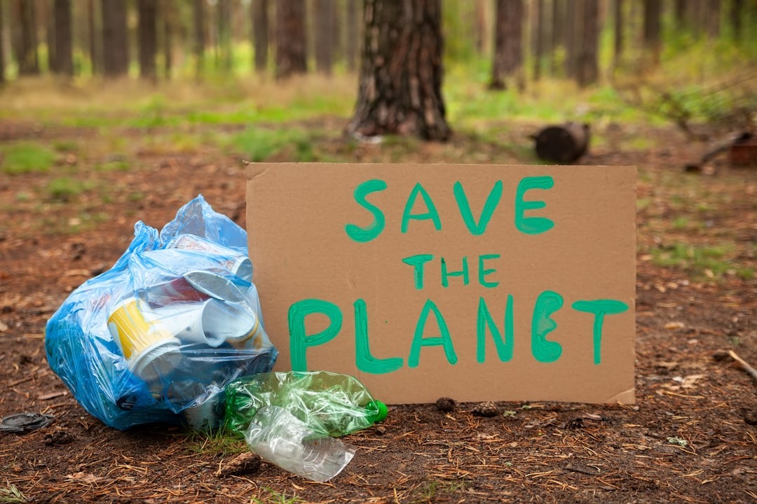 technology concept with sustainable message