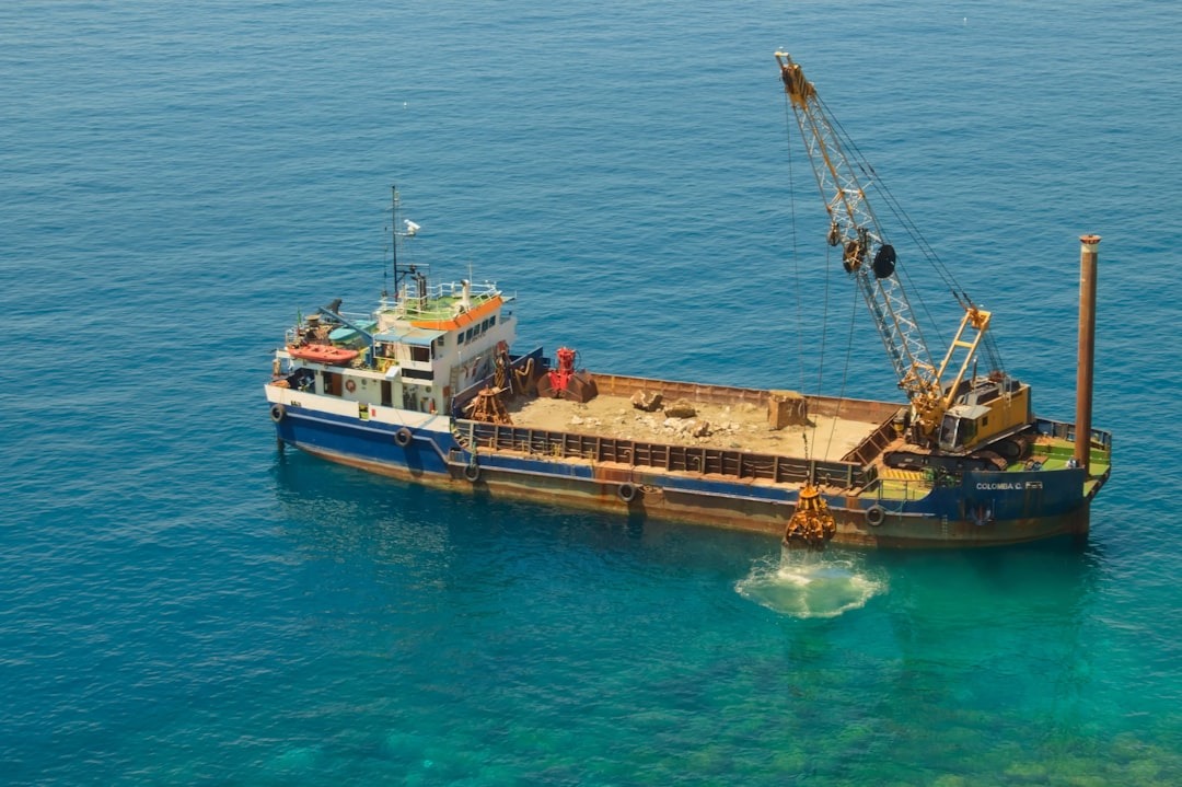  Deep-sea mining operation illustrating risks of Blue Economy exploitation.